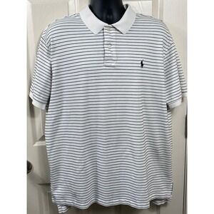 Polo Ralph Lauren Men's Size XXL Striped Polo Shirt Classic Fit Golf Preppy‎
